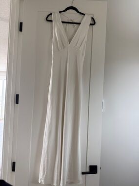 Ambercombie white silk dress